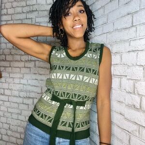 Vintage Sleeveless Blouse